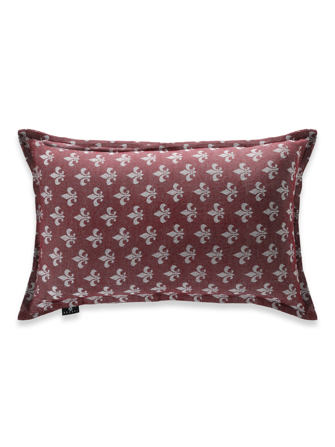 Arrabi Red Floral Handwoven Cotton Set of 2 Pillow Covers (70 x 45 cm)