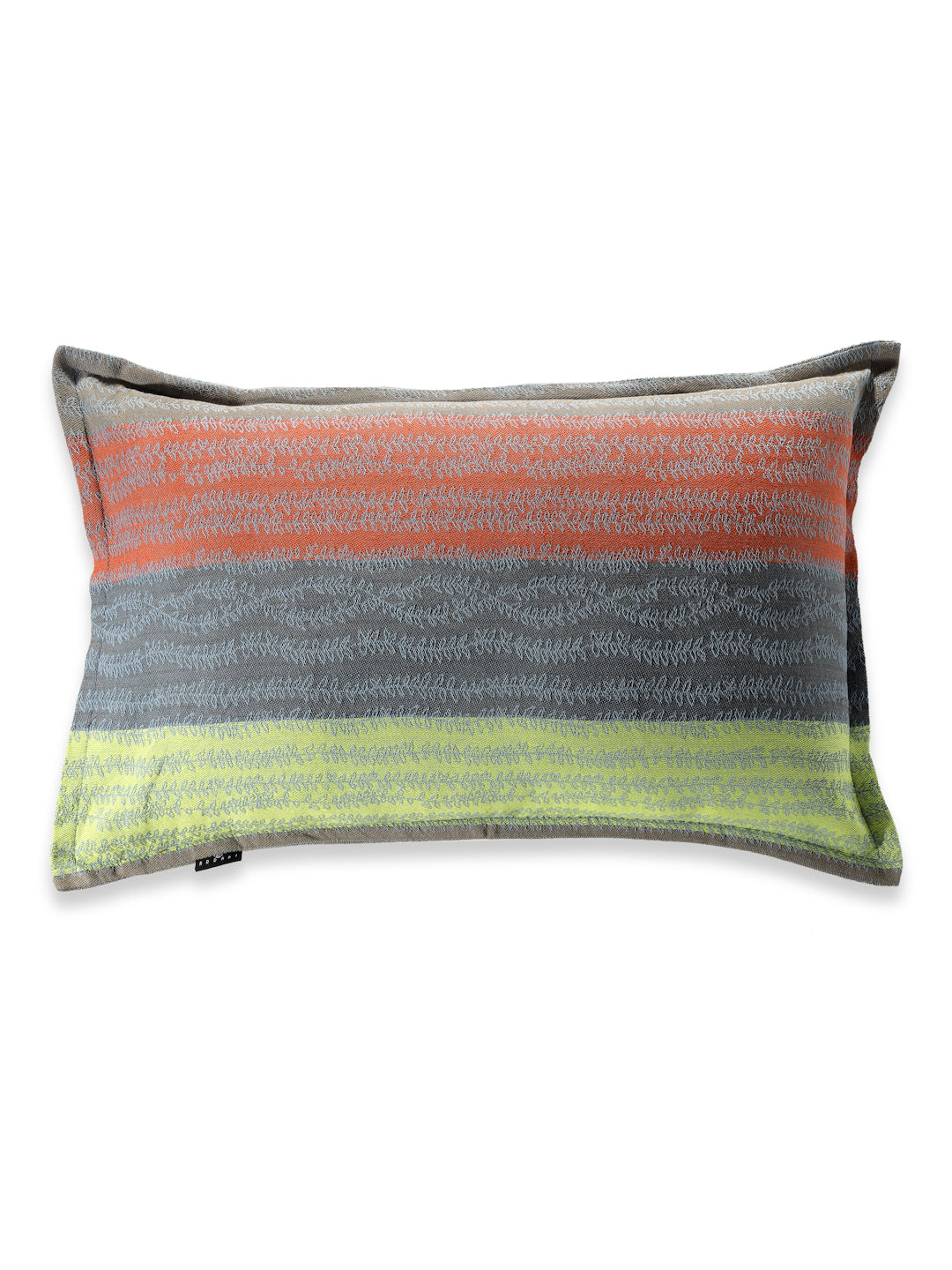 Arrabi Multi Leaf Handwoven Cotton Set of 2 Pillow Covers (70 x 45 cm)
