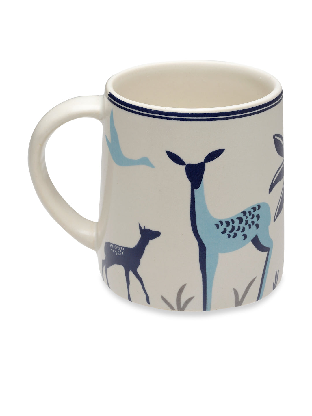 Cartoon Set of 4 Stoneware Mugs (9 X 8 cm)