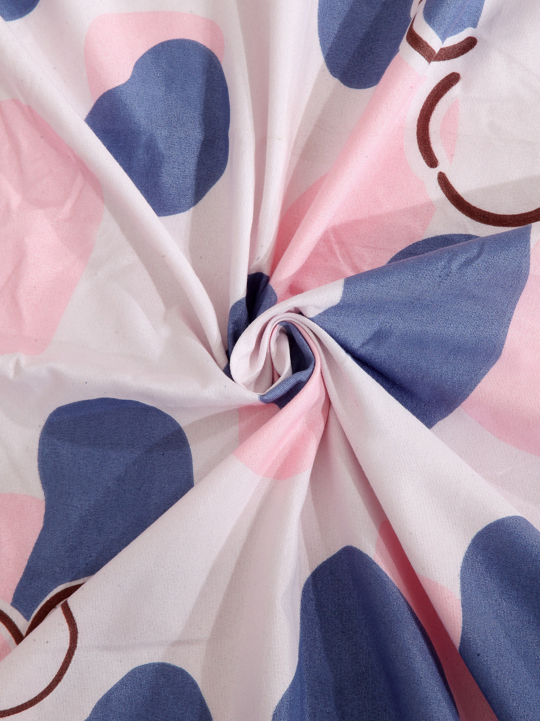 Arrabi Pink Floral Cotton Blend 8 SEATER Table Cover (215 X 150 cm)