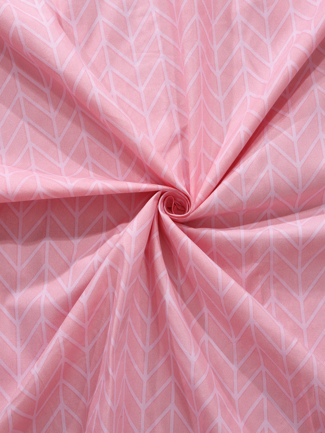 Arrabi Pink Stripes Cotton Blend 8 SEATER Table Cover (225 X 150 cm)