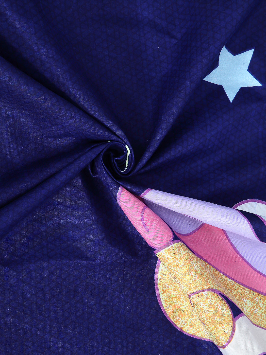 Arrabi Blue Cartoon Cotton Blend 8 SEATER Table Cover (215 X 150 cm)