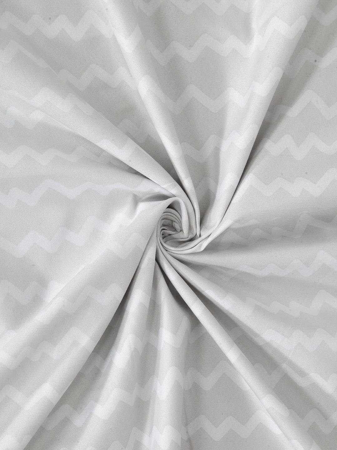 Arrabi Grey Stripes Cotton Blend 8 SEATER Table Cover (215 X 150 cm)