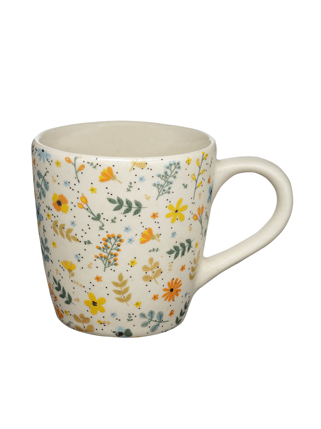 Handcrafted Stoneware Leaf Tea set (Set of 6)