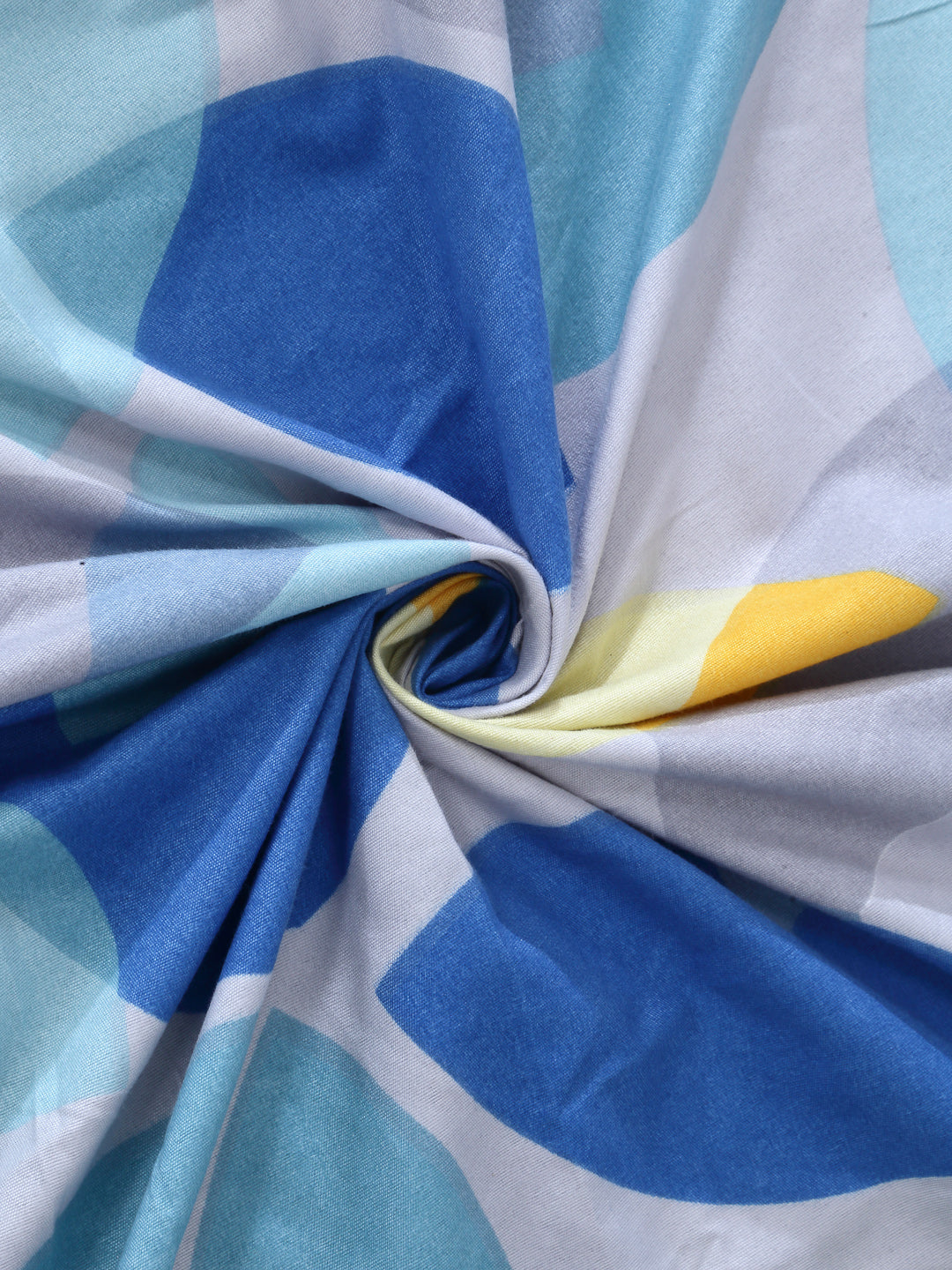 Arrabi Grey Leaf Cotton Blend 8 SEATER Table Cover (215 X 150 cm)