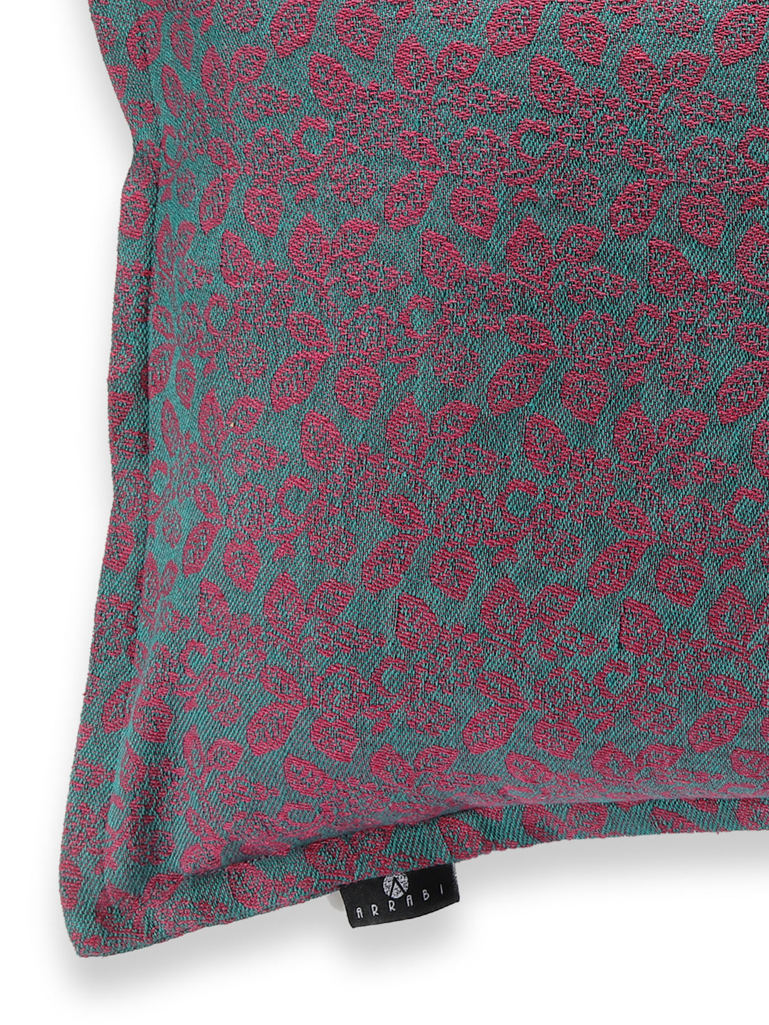 Arrabi Purple Leaf Handwoven Cotton Set of 2 Pillow Covers (70 x 45 cm)