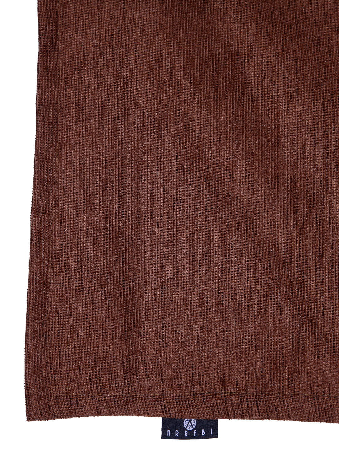 Arrabi Brown Solid Handwoven Cotton Set of 2 Pillow Covers (70 x 45 cm)