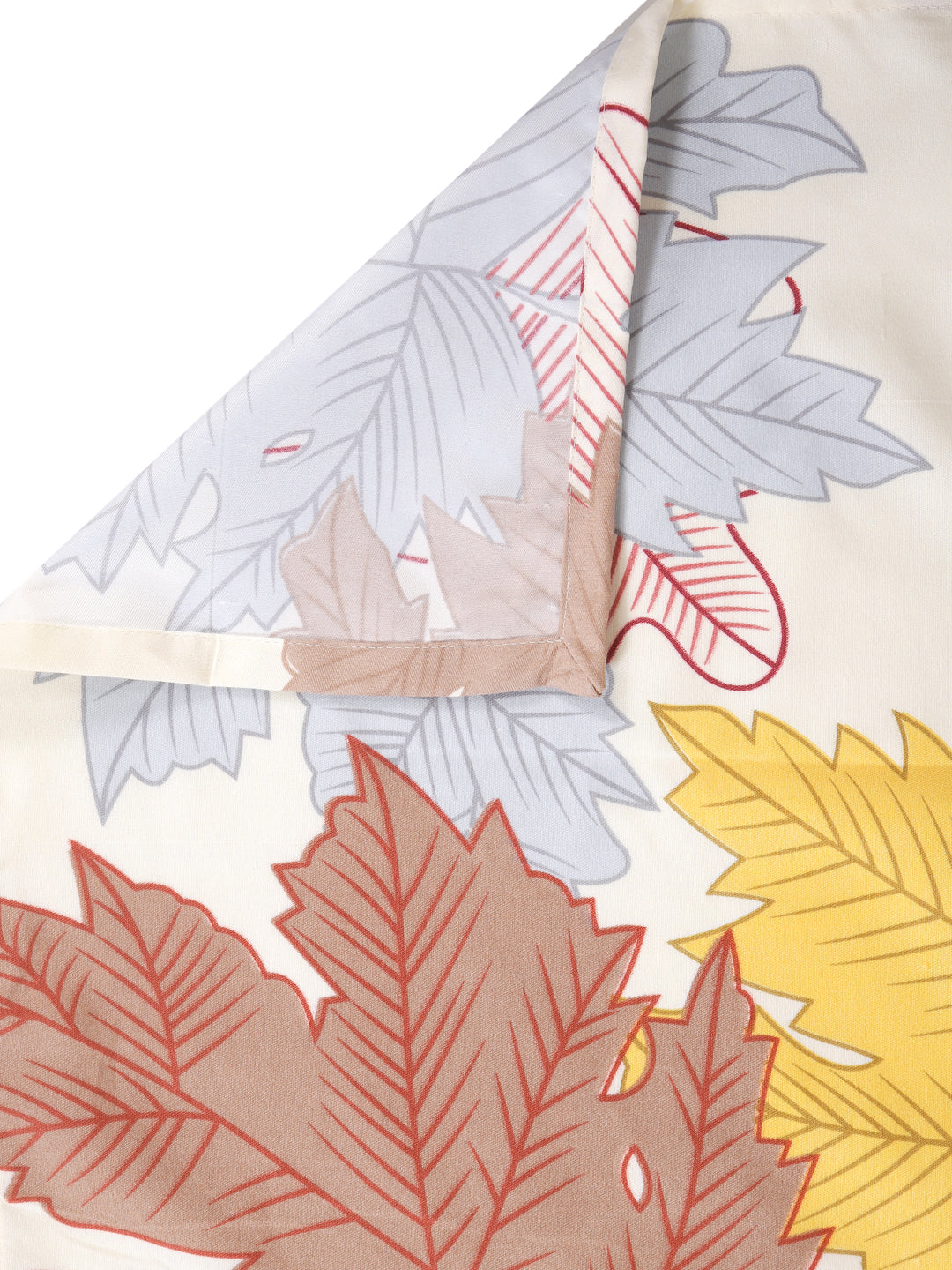 Arrabi Multi Leaf TC Cotton Blend Single Size Bedsheet with 1 Pillow Cover (215 x 150 cm)