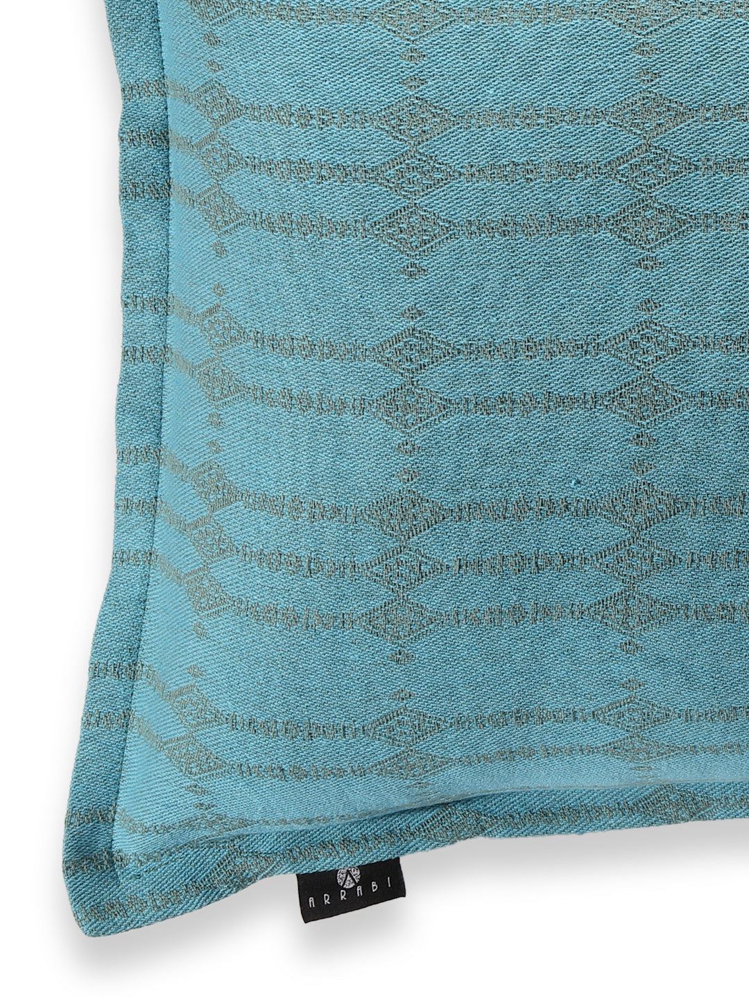 Arrabi Blue Striped Handwoven Cotton Set of 2 Pillow Covers (70 x 45 cm)