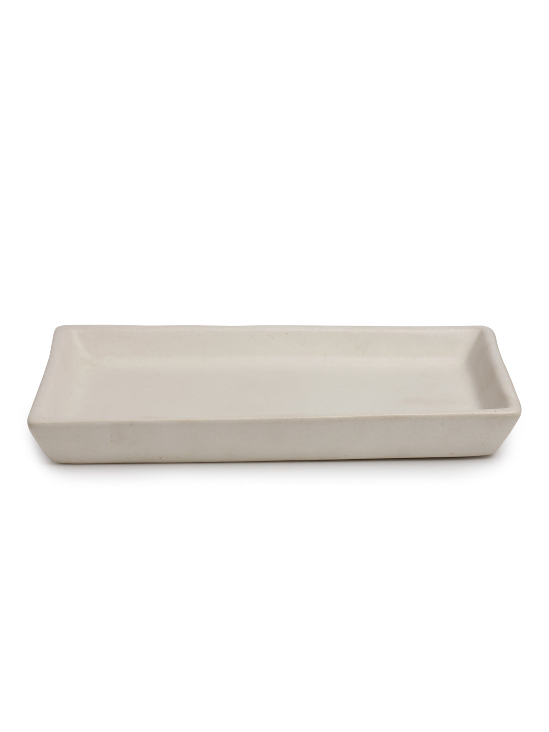 Handcrafted Stoneware Solid Set of 2 Tray