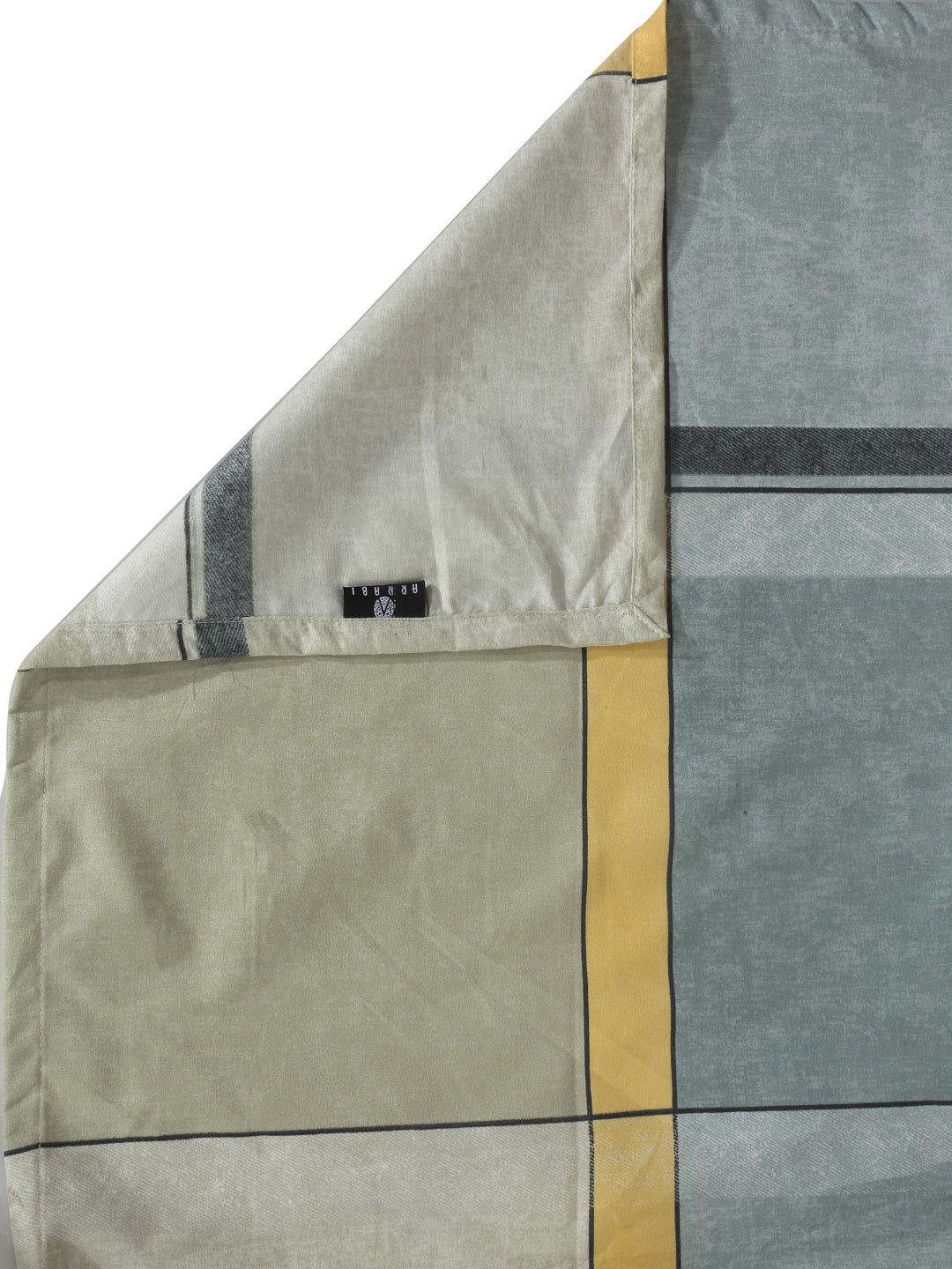 Arrabi Green Striped Cotton Blend 8 SEATER Table Cover (215 x 150 cm)