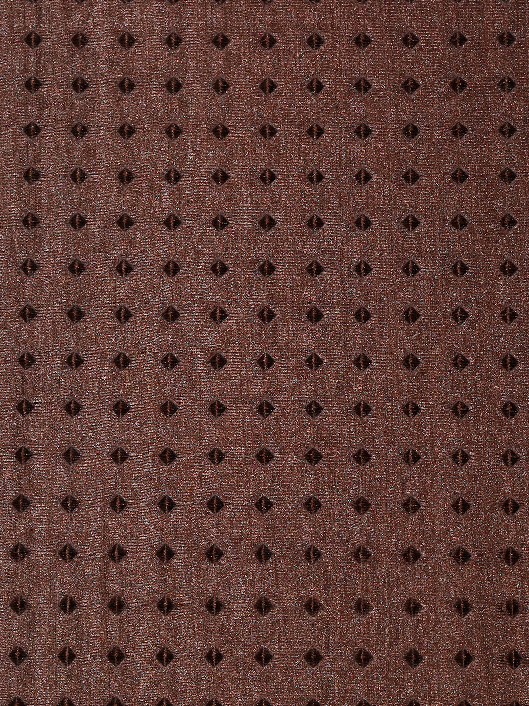 Arrabi Brown Polka-dot Polyester 8 SEATER Table Cover (215 x 150 cm)