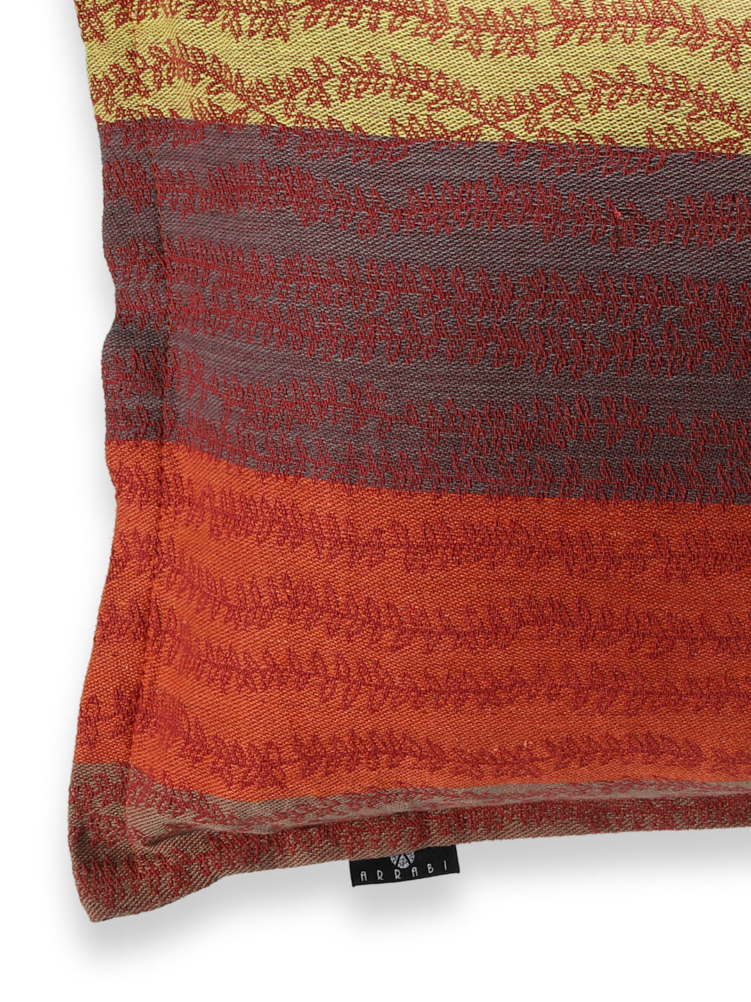 Arrabi Multi Leaf Handwoven Cotton Set of 2 Pillow Covers (70 x 45 cm)