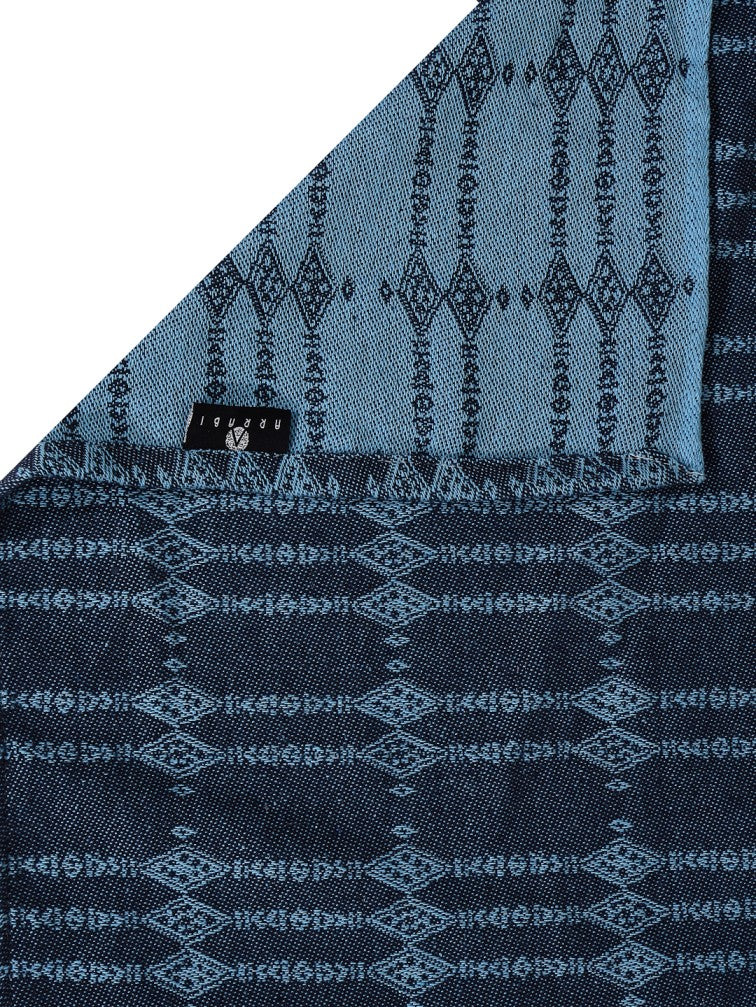 Arrabi Blue Striped 100% Handwoven Cotton 8 SEATER Table Cover (225 x 150 cm)