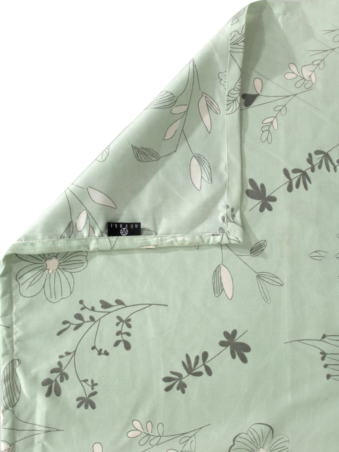 Arrabi Green Leaf Cotton Blend 6 SEATER Table Cover (180 x 130 cm)