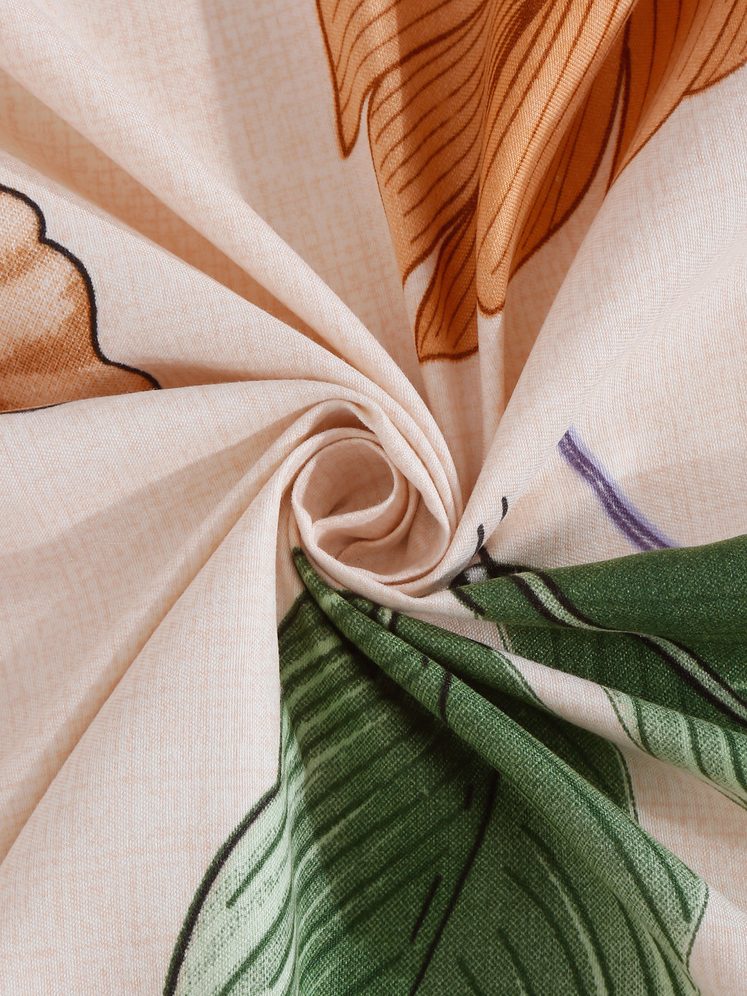 Arrabi Multi Floral TC Cotton Blend Super King Size Bedsheet with 2 Pillow Covers (270 x 260 cm)