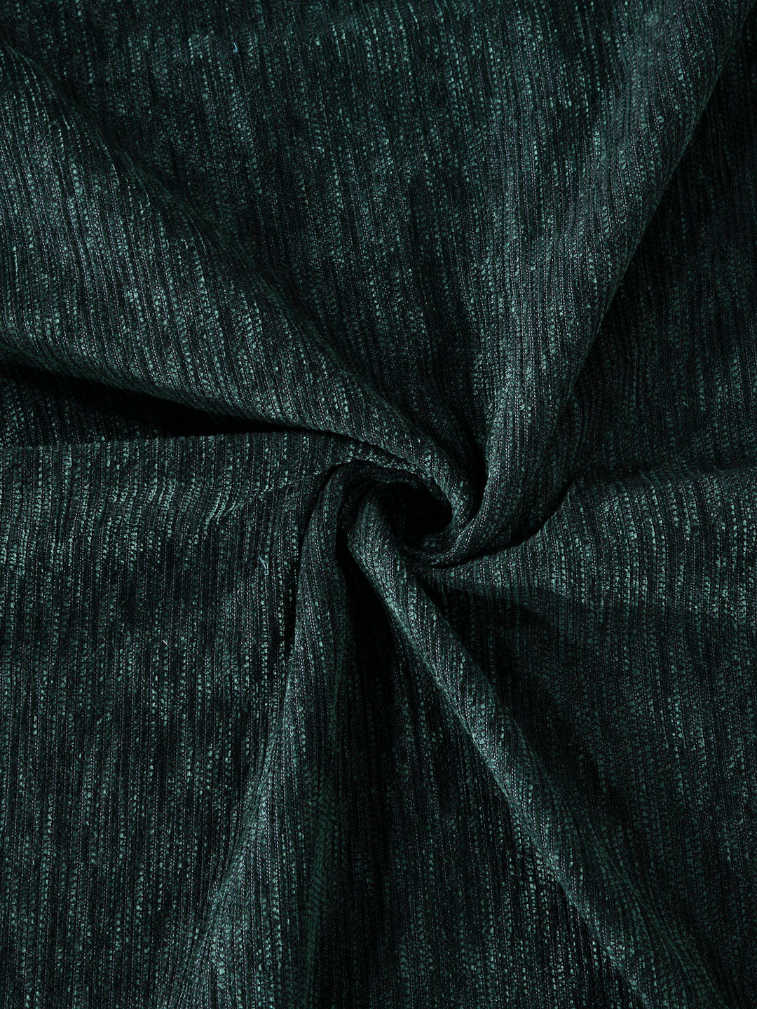 Arrabi Green Solid Cotton Blend Chenille Single Size Bedsheet with 1 Pillow Cover (230 x 150 cm)