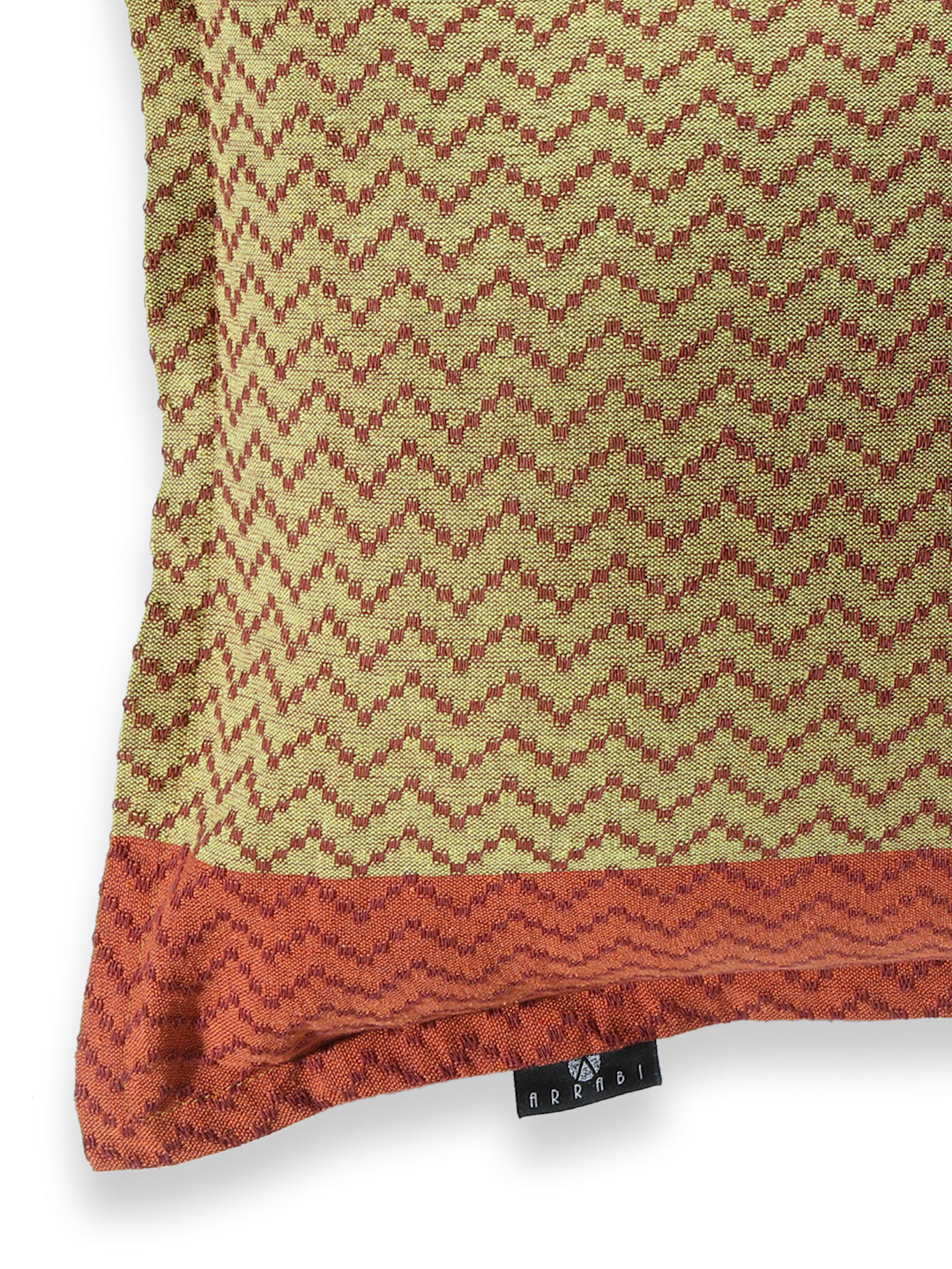 Arrabi Red Geometric Handwoven Cotton Set of 2 Pillow Covers (70 x 45 cm)