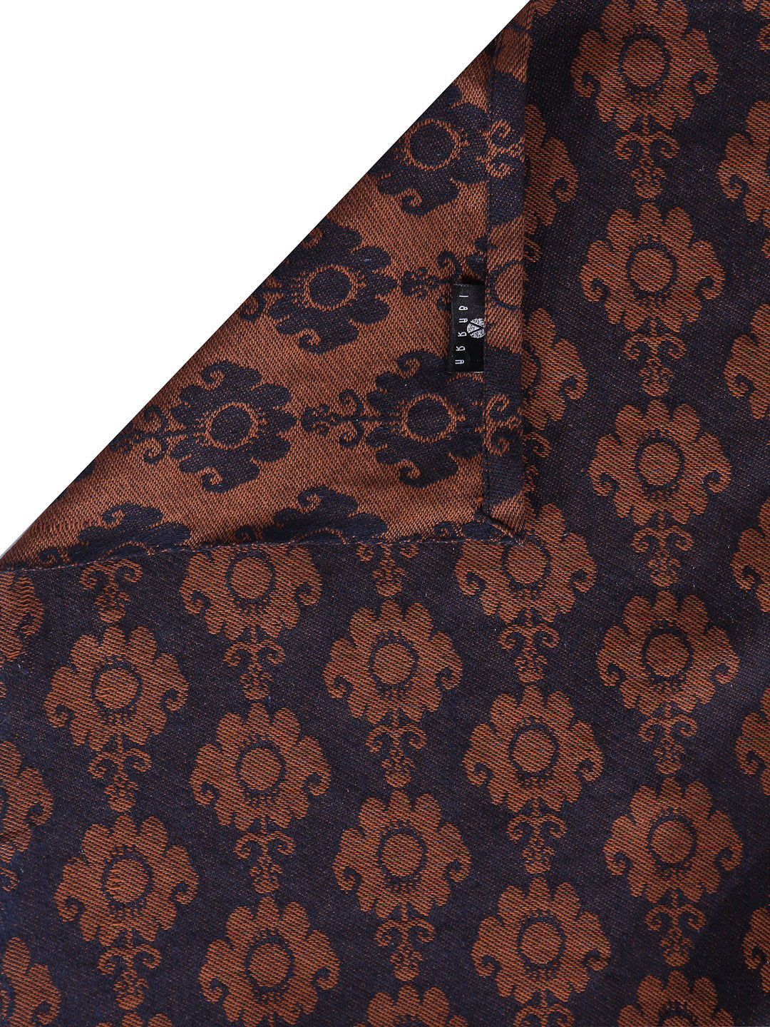 Arrabi Brown Indian Handwoven Cotton Single Size Bedsheet with 1 Pillow Cover (230 x 150 cm)