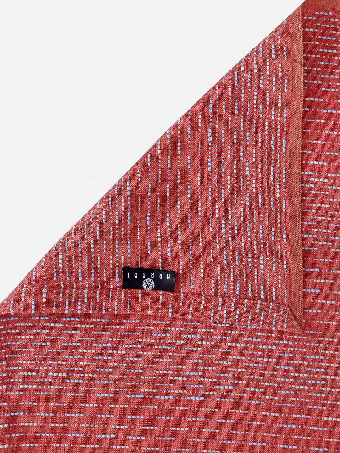 Arrabi Brown Stripes Handwoven Cotton Single Size Bedsheet with 1 Pillow Cover (230 x 150 cm)