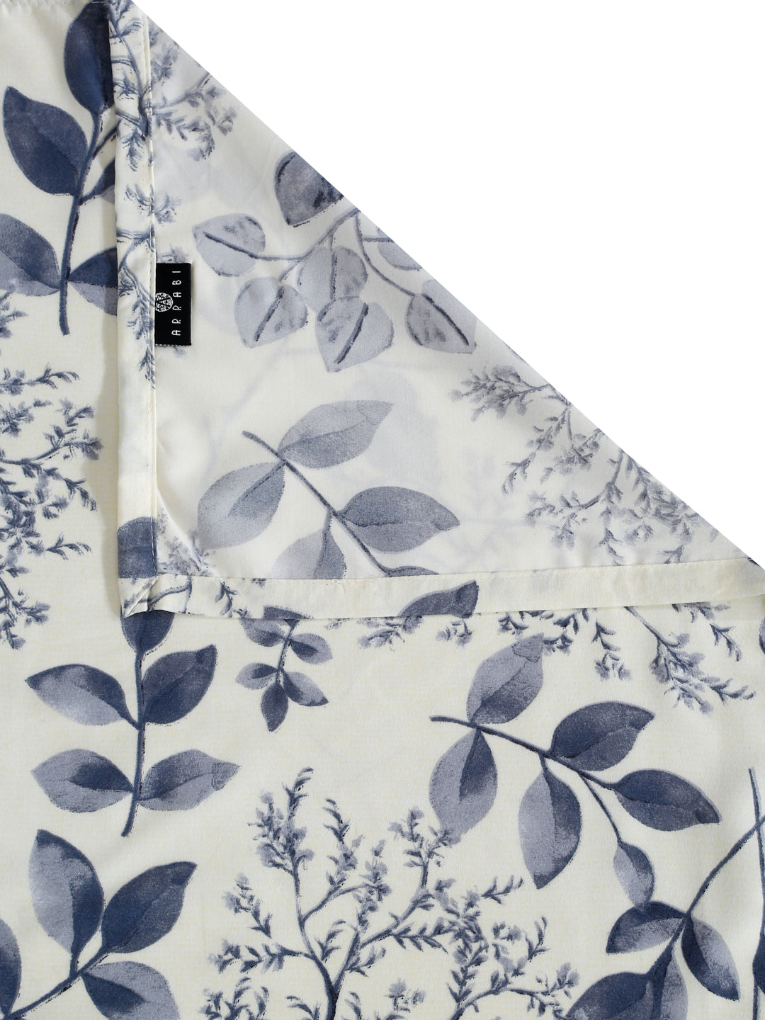 Arrabi Cream Floral TC Cotton Blend King Size Bedsheet with 2 Pillow Covers (250 x 215 cm)