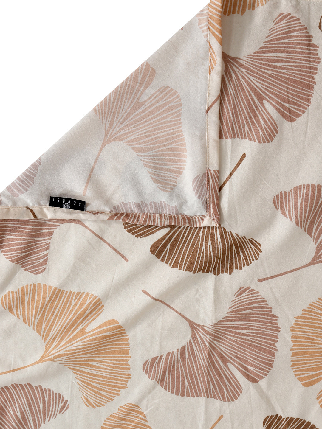 Arrabi Cream Floral TC Cotton Blend King Size Bedsheet with 2 Pillow Covers (250 X 215 cm)