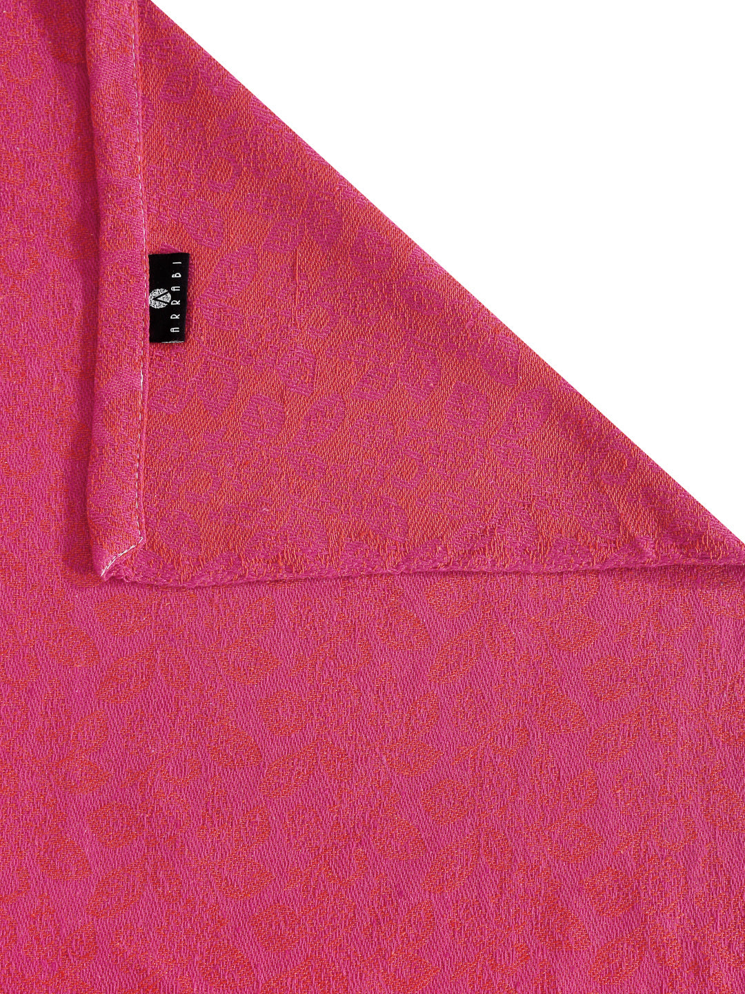 Arrabi Pink Floral 100% Handwoven Cotton King Size Bedsheet with 2 Pillow Covers (260 x 230 cm)