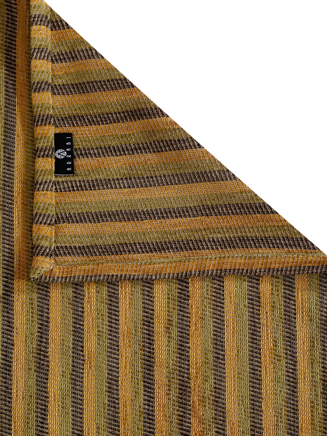 Arrabi Multi Stripes 100% Handwoven Cotton King Size Bedsheet with 2 Pillow Covers (260 x 230 cm)