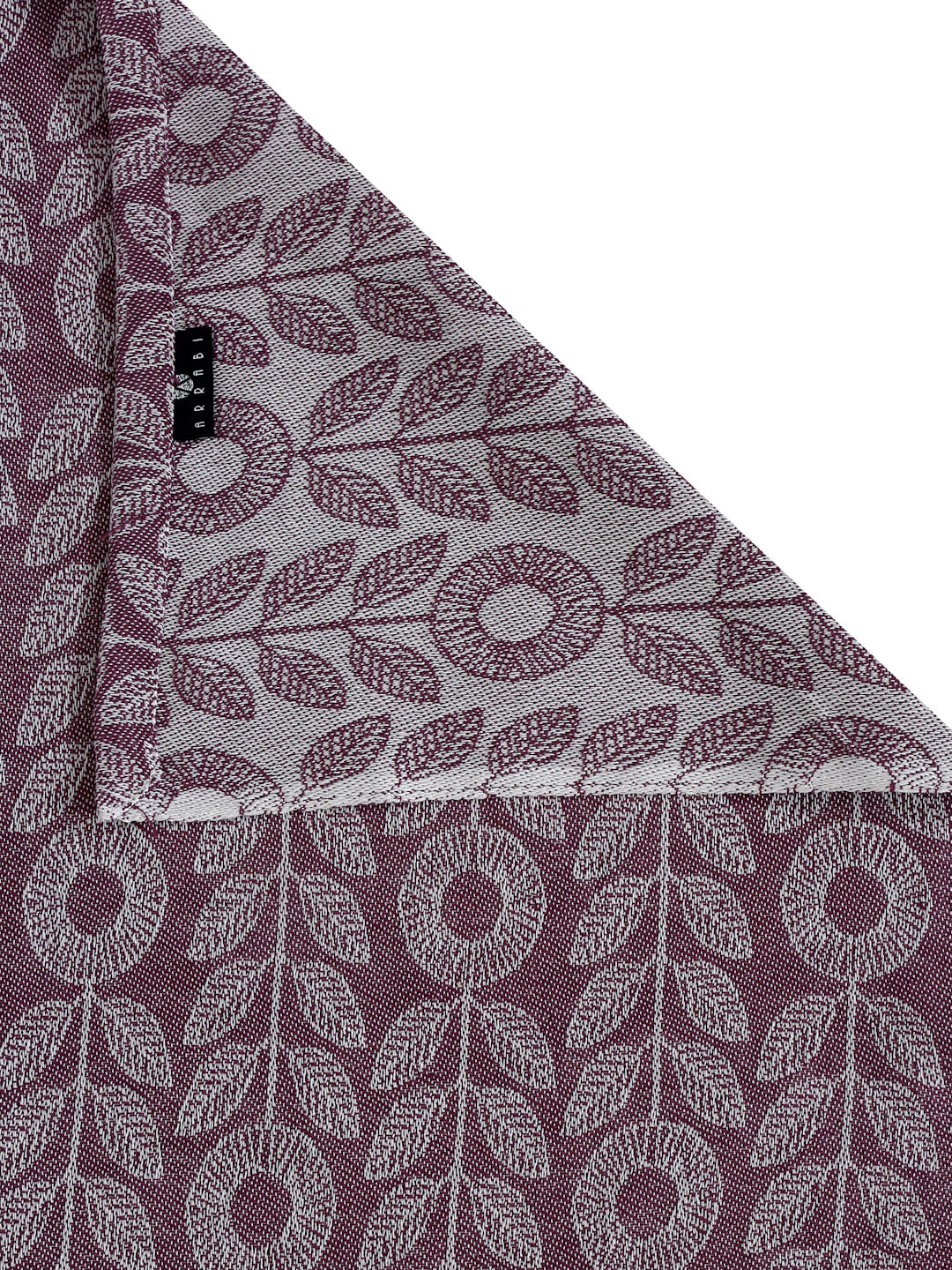 Arrabi Purple Floral 100% Handwoven Cotton Super King Size Bedsheet with 2 Pillow Covers (270 x 260 cm)