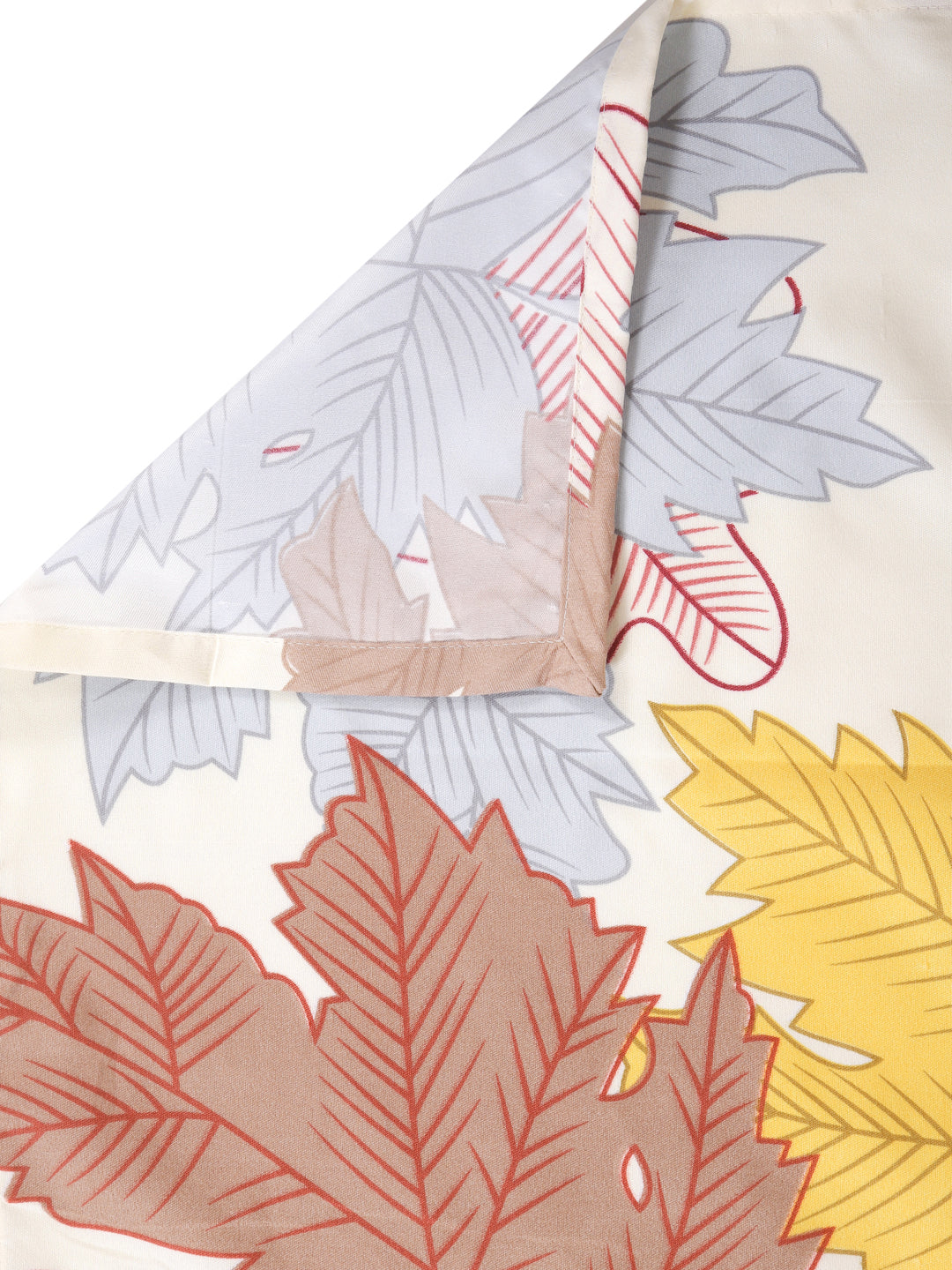 Arrabi Multi Leaf TC Cotton Blend King Size Bedsheet with 2 Pillow Covers (250 x 215 cm)