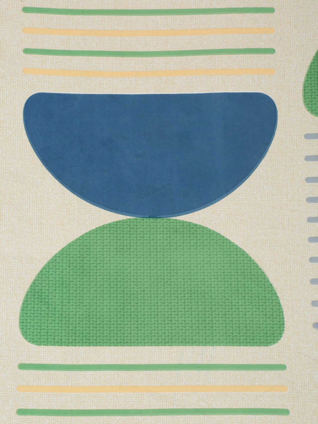 Arrabi Multi Geometric TC Cotton Blend King Size Bedsheet with 2 Pillow Covers (250 x 215 cm)