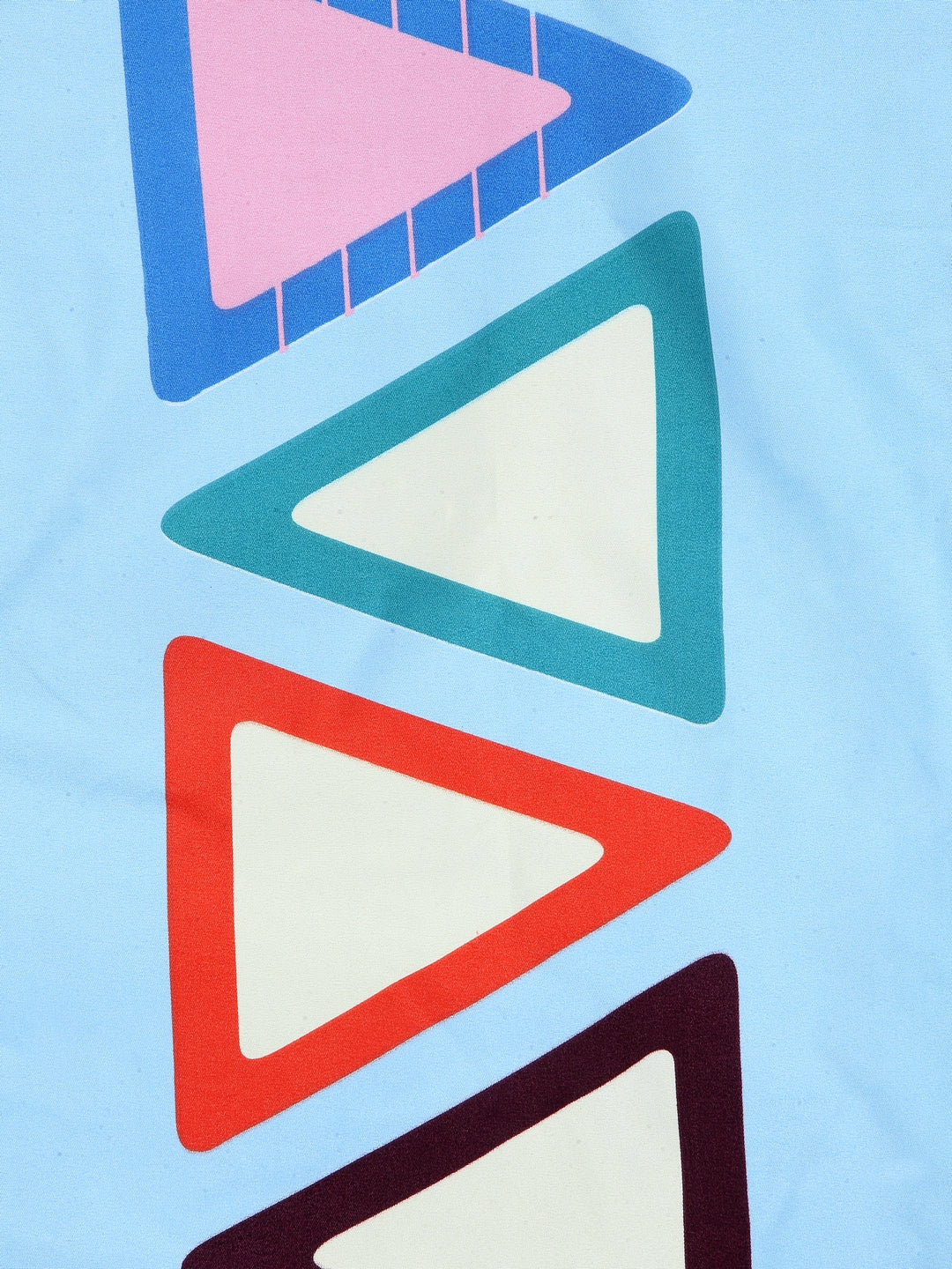 Arrabi Multi Geometric TC Cotton Blend Single Size Bedsheet with 1 Pillow Cover (220 x 150 cm)