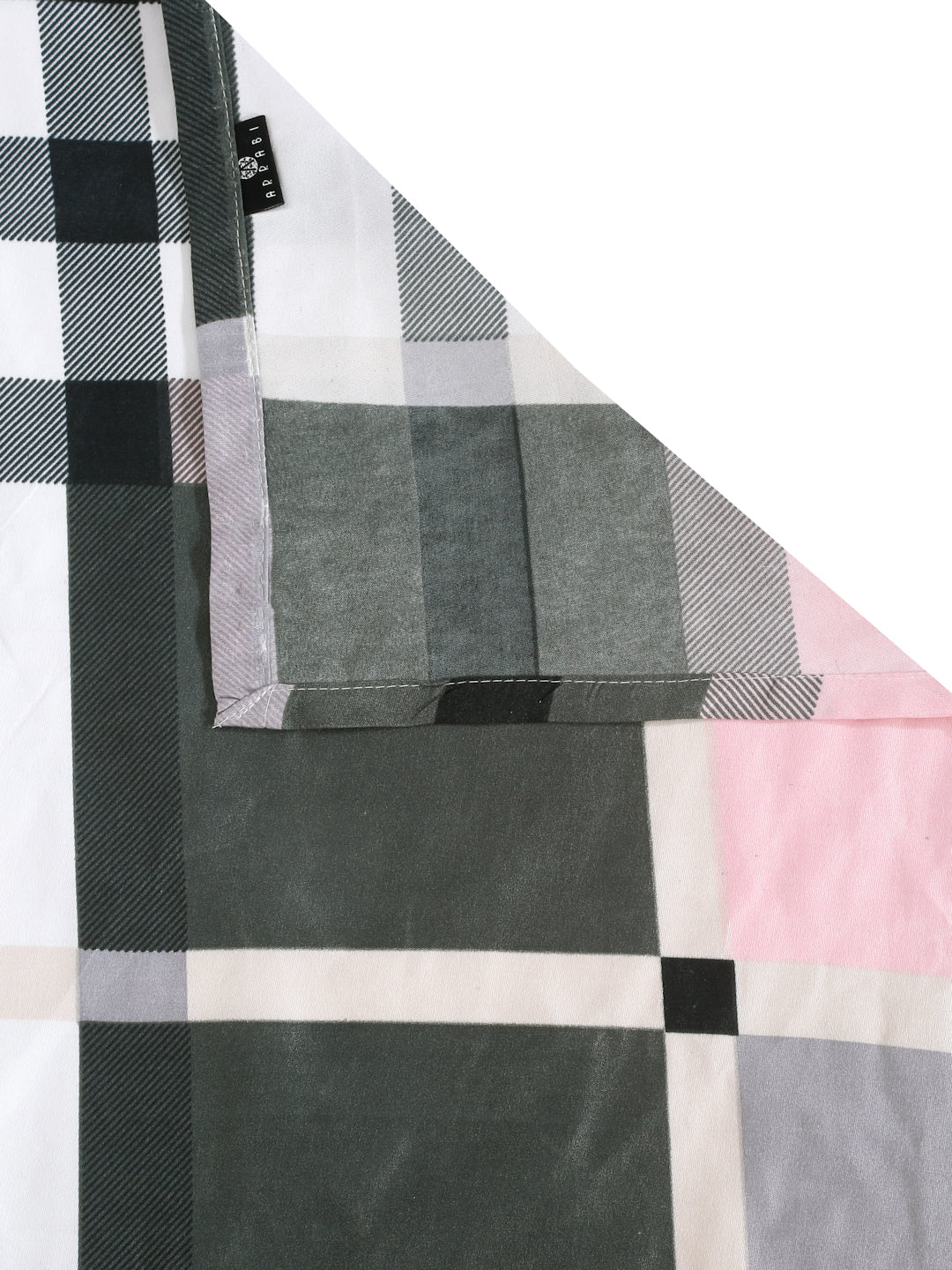 Arrabi Multi Geometric TC Cotton Blend King Size Bedsheet with 2 Pillow Covers (250 x 215 cm)