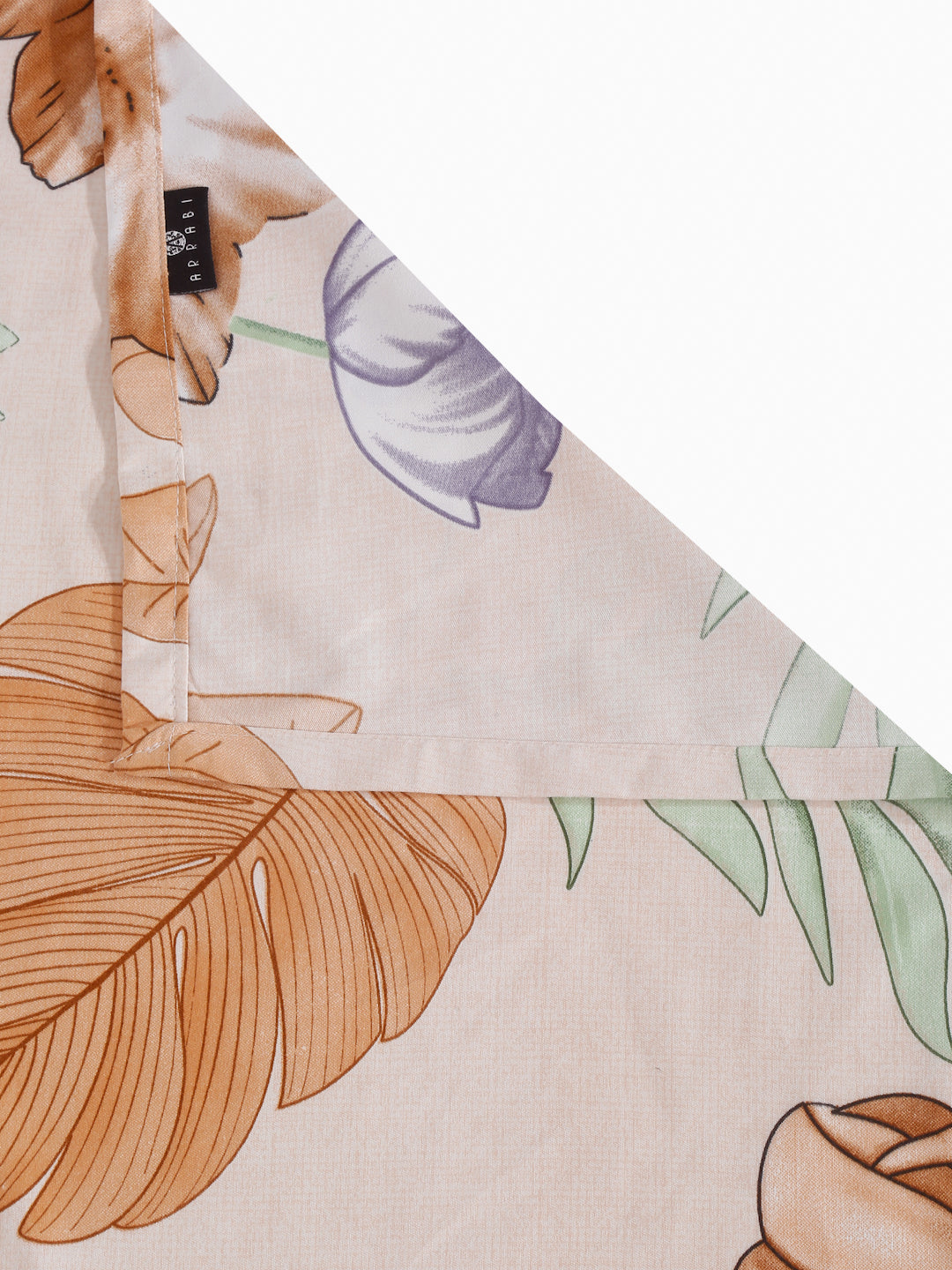Arrabi Multi Floral TC Cotton Blend Super King Size Bedsheet with 2 Pillow Covers (270 x 260 cm)