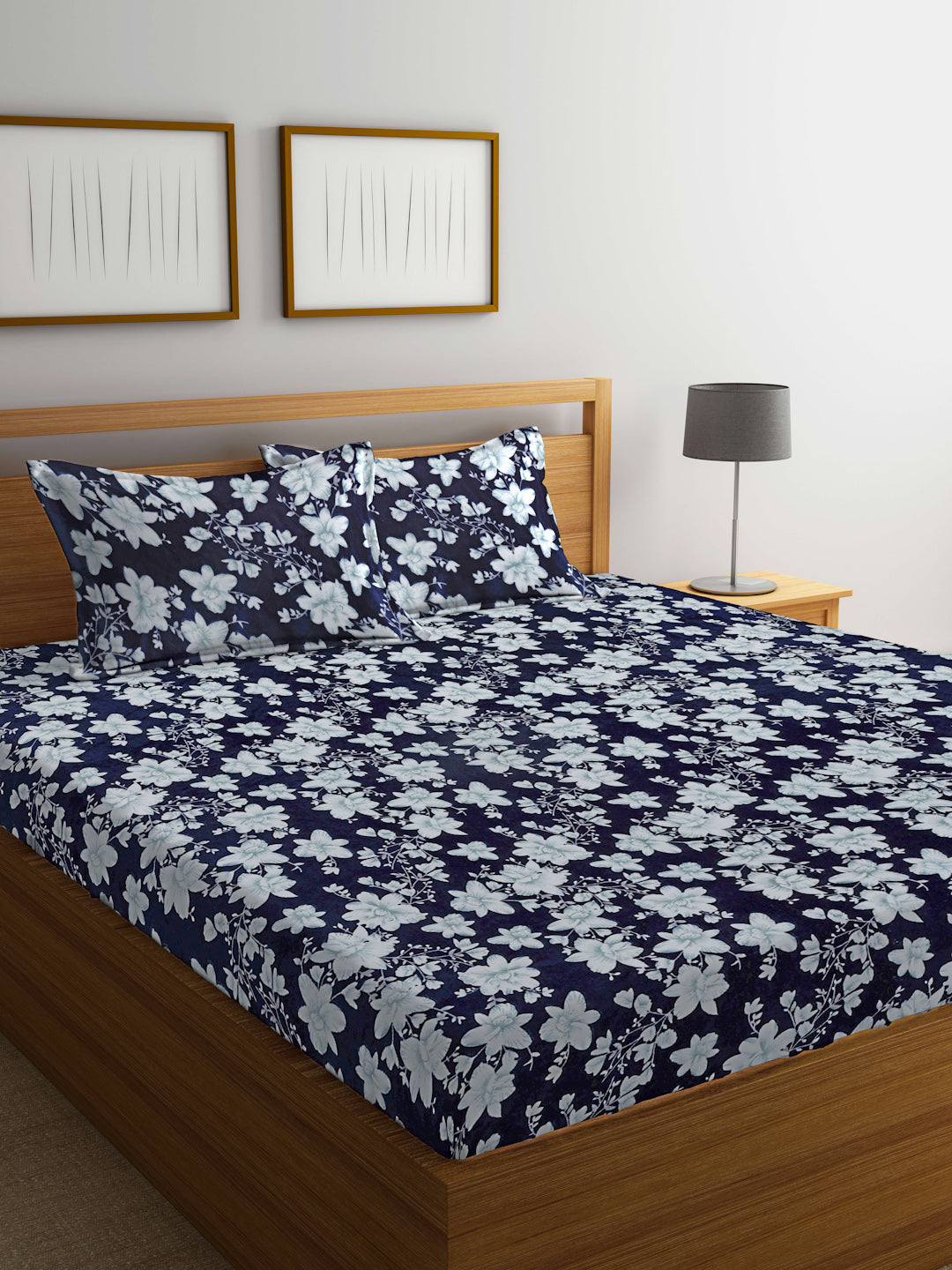 ARRABI® King Size Winter Woolen Bedsheet with 2 Pillow Covers (235 X 215 cm)