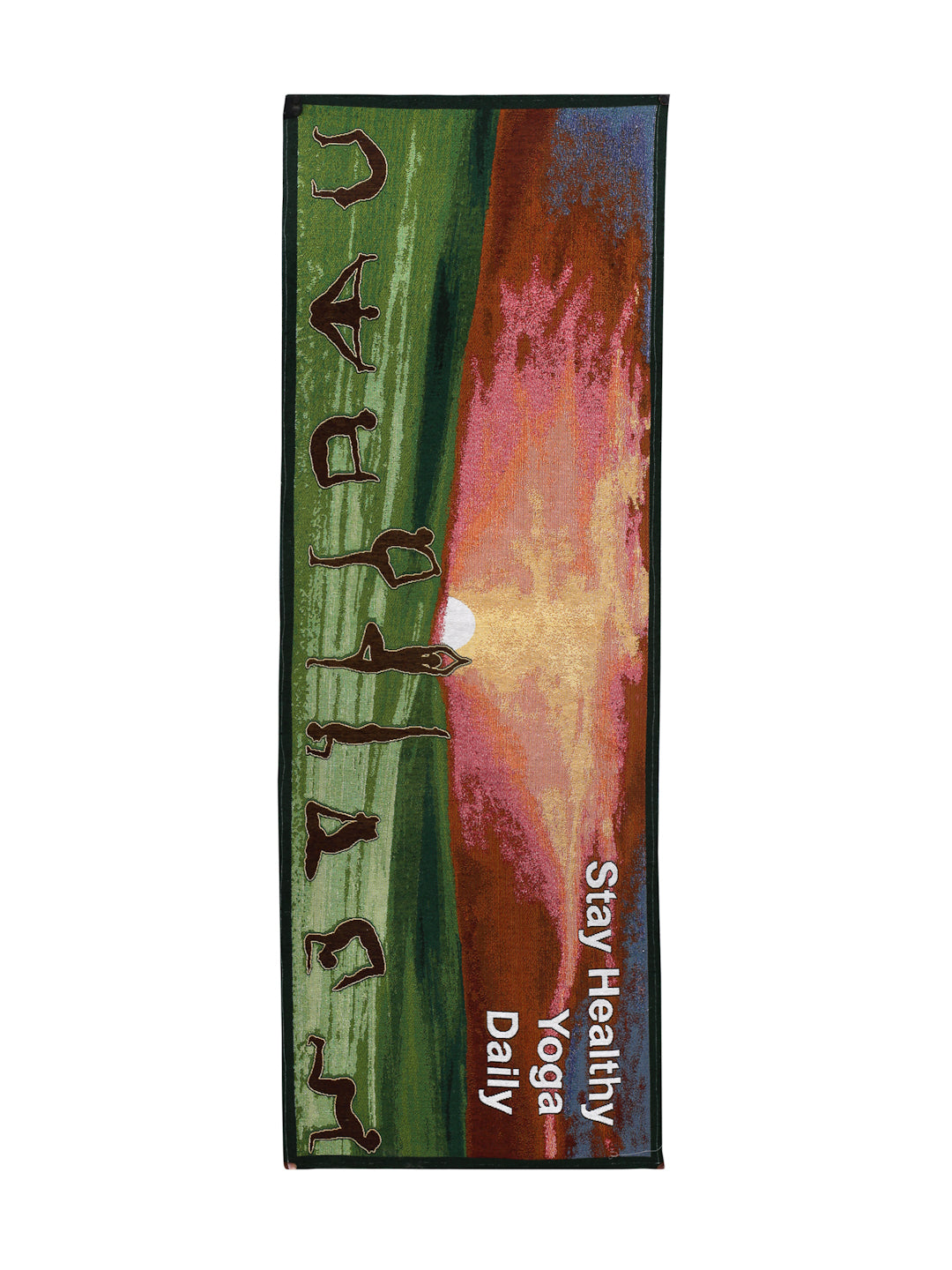 Arrabi Multi Graphic Cotton Blend Yoga Mat (175 x 65 cm)