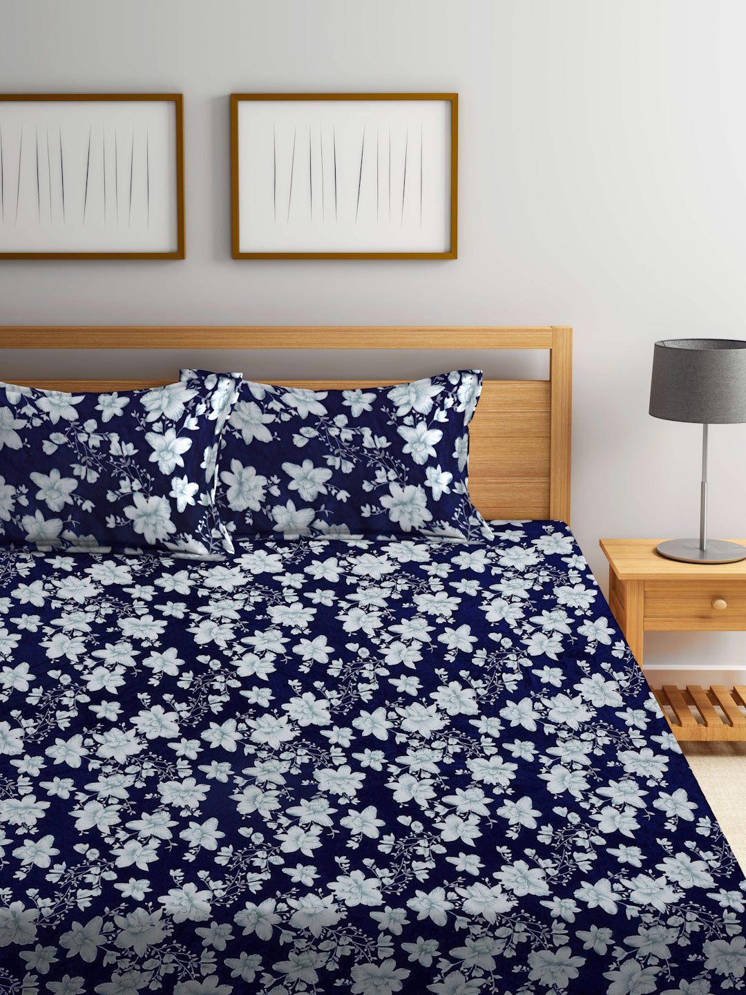 ARRABI® King Size Winter Woolen Bedsheet with 2 Pillow Covers (235 X 215 cm)