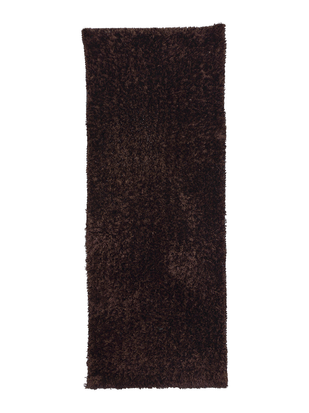 Arrabi Brown Solid Polyester Full Size Bed Runner (137 X 55 cm)