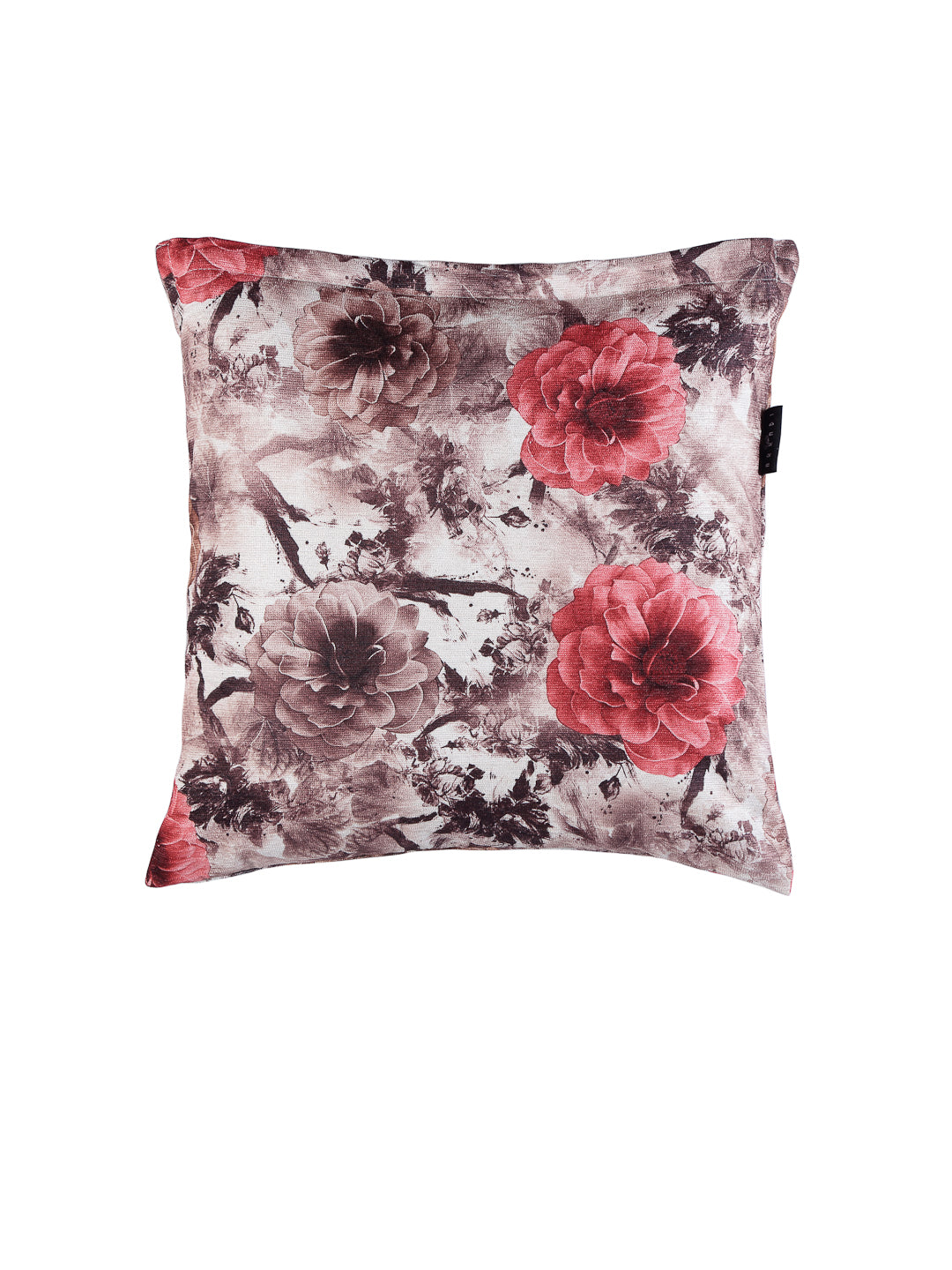 Arrabi Red Floral TC Cotton Blend Cushion Covers (Pack of 5) (40 x 40 cm)