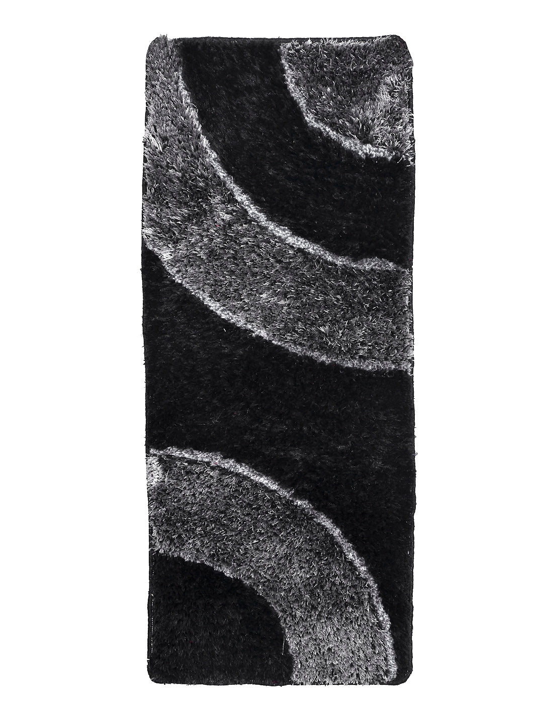 Arrabi Black Solid Polyester Full Size Bed Runner (137 X 55 cm)