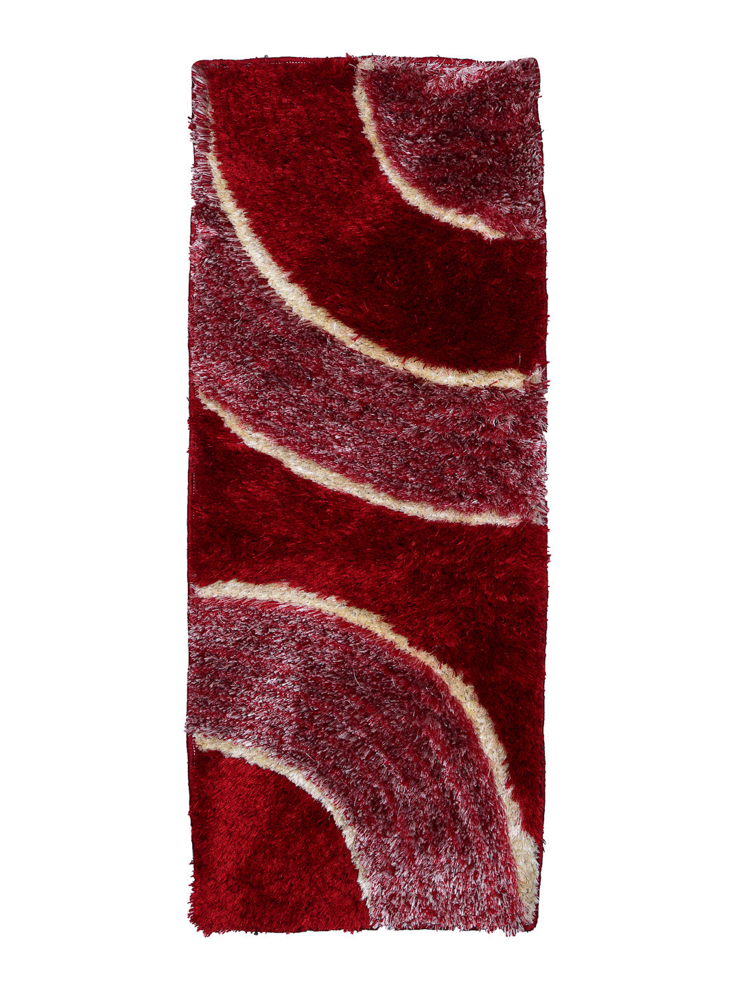 Arrabi Red Solid Polyester Full Size Bed Runner (137 X 55 cm)