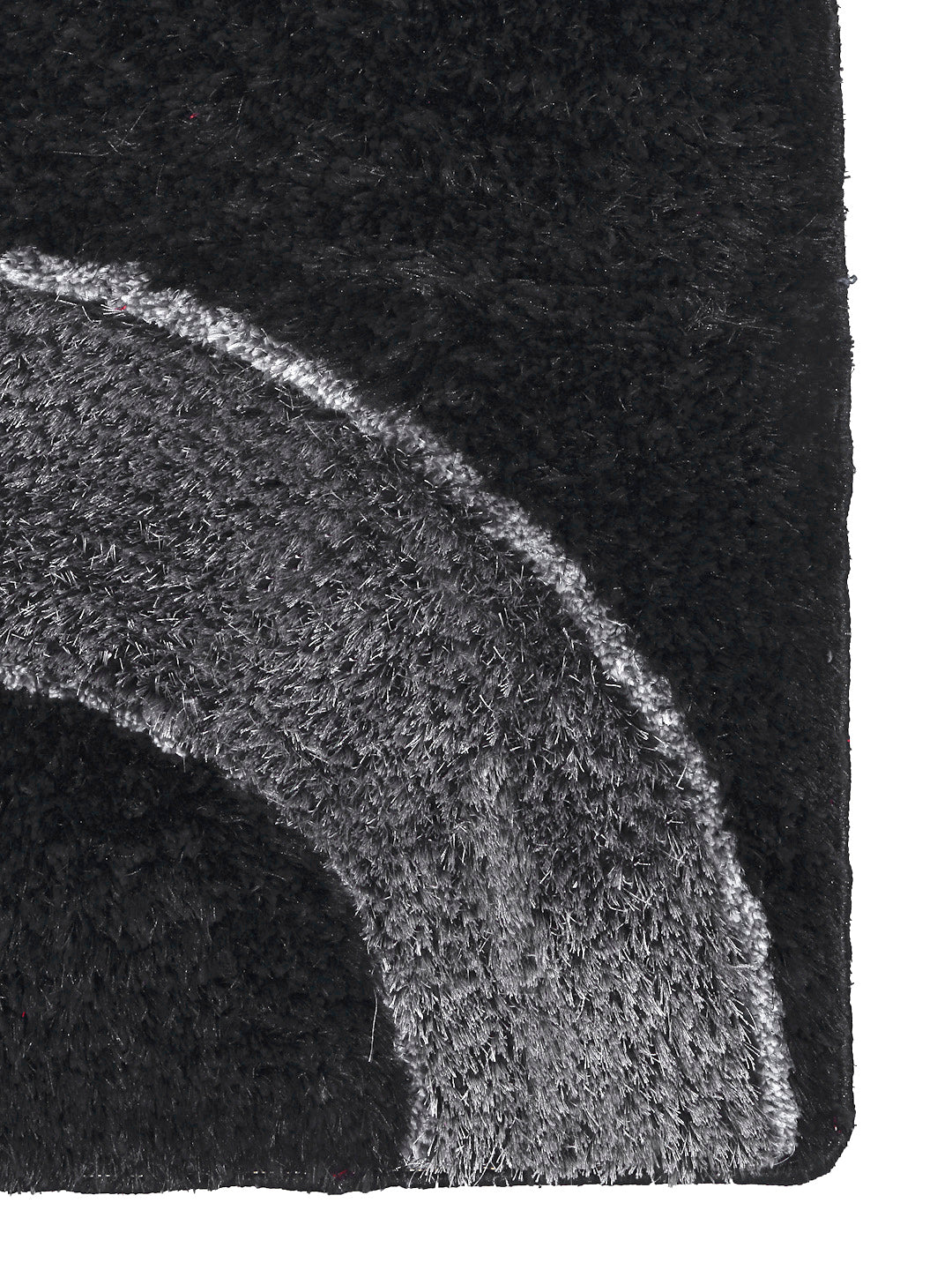 Arrabi Black Solid Polyester Full Size Bed Runner (137 X 55 cm)
