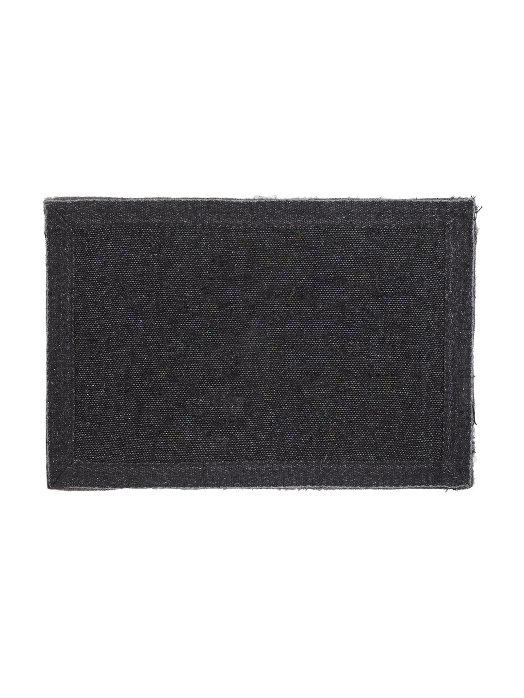 Arrabi Grey Geometric Synthetic Full Size Floor Mat (60 X 40 cm) (Pack of 2)