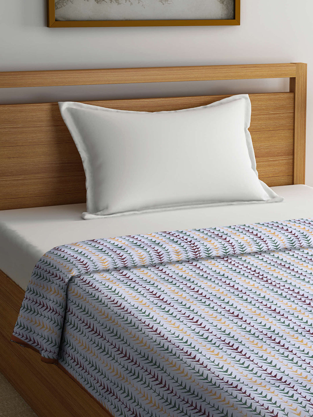 Arrabi Multi Geometric TC Cotton Blend 300 GSM Full Size Single Dohar (220 x 140 cm)