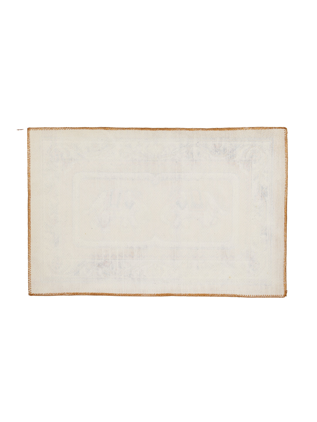 Arrabi Yellow Indian Synthetic Full Size Floor Mat (60 X 40 cm) (Pack of 2)