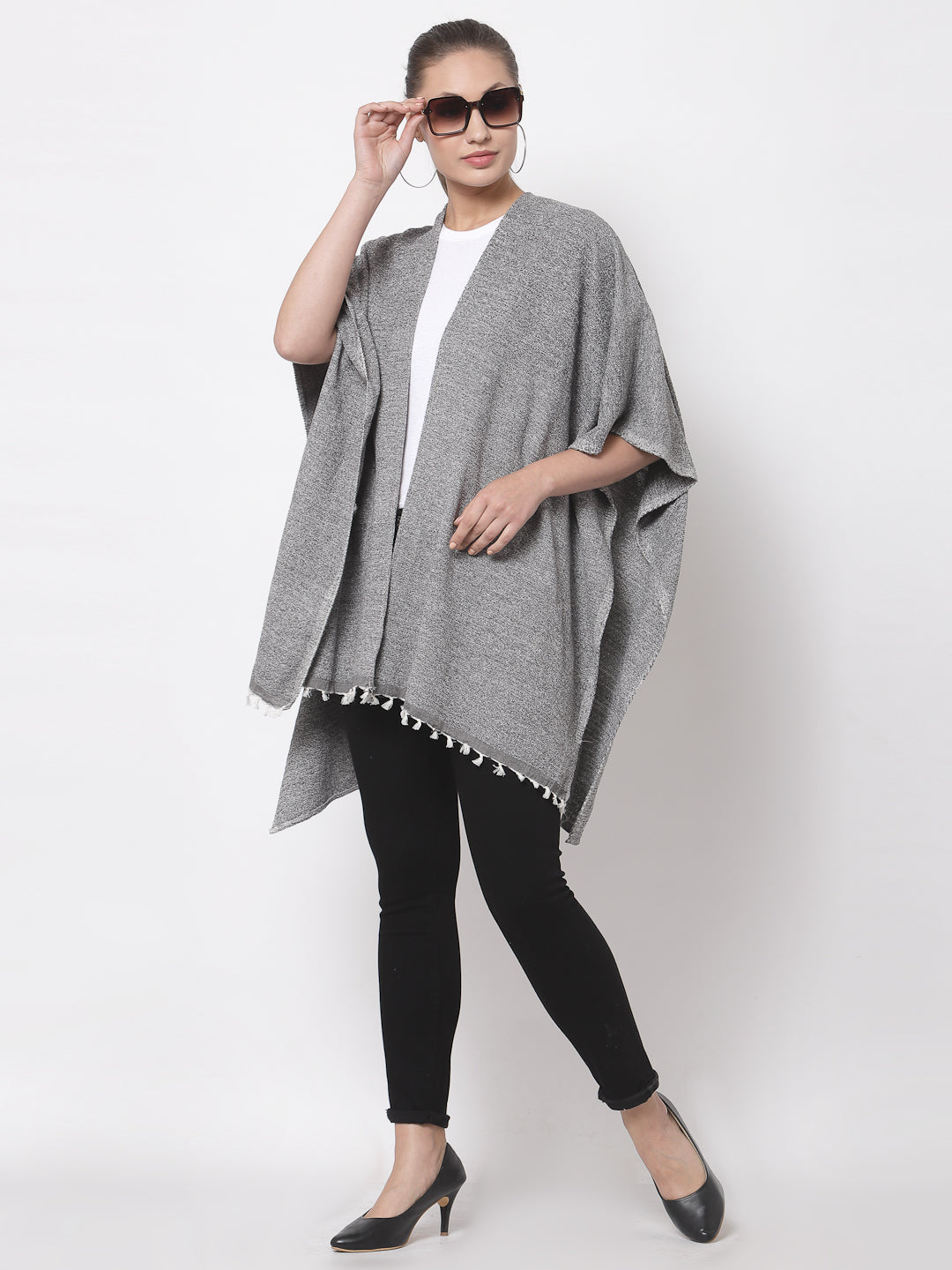 Arrabi Multi Solid Cotton Chenille Full Size 2 Shrug (Pack of 2) (160 x 100 cm)