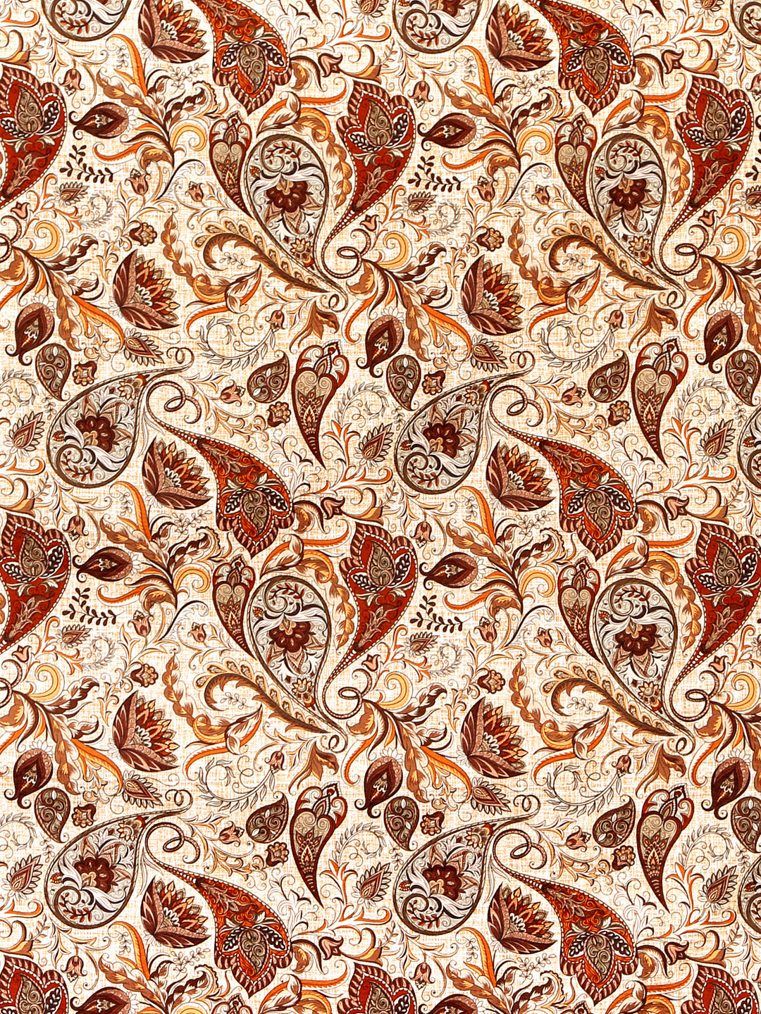 Arrabi Multi Set of 6 Indian Handwoven Chenille Diwan Set (225 x150 cm)