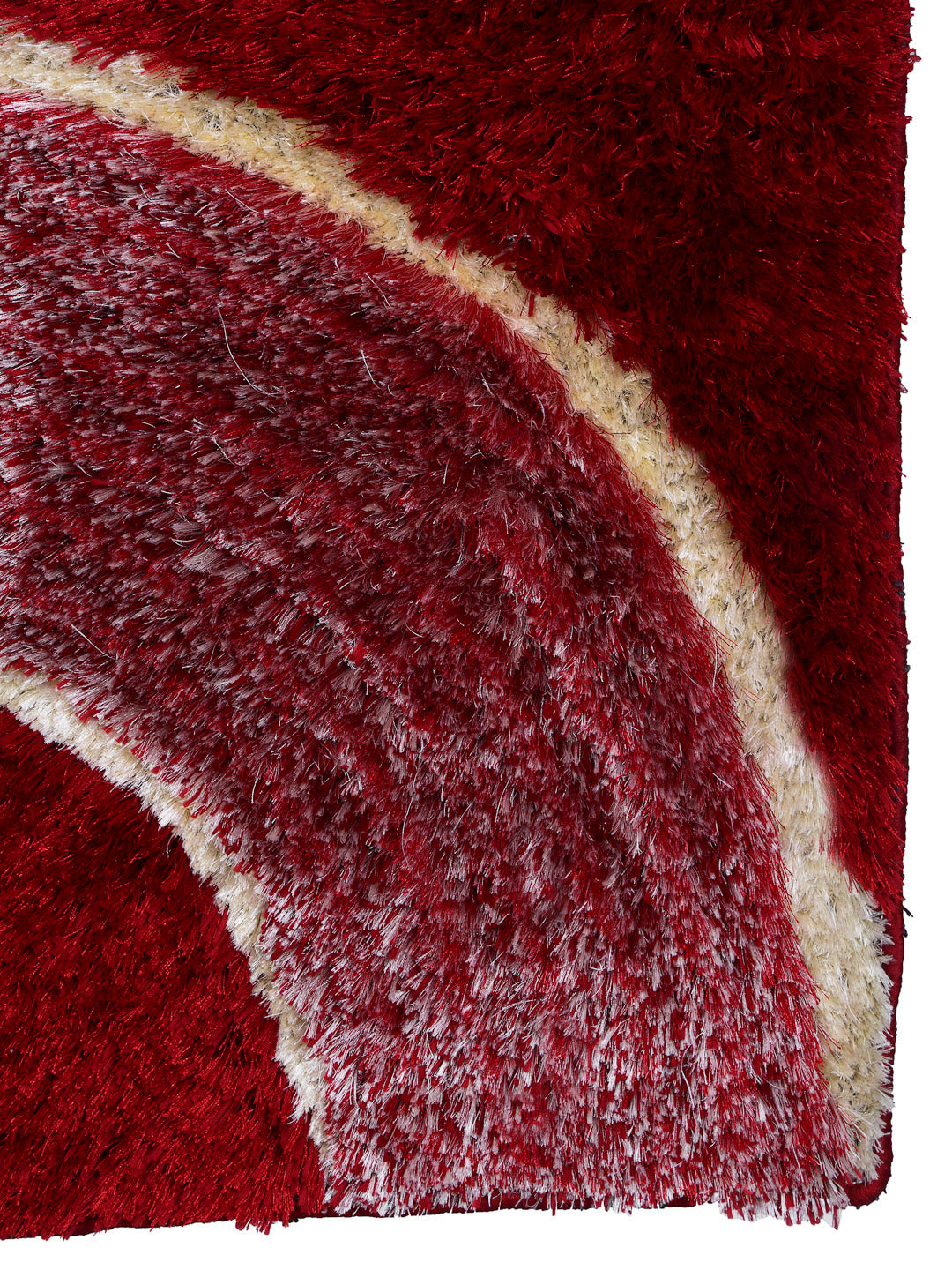 Arrabi Red Solid Polyester Full Size Bed Runner (137 X 55 cm)
