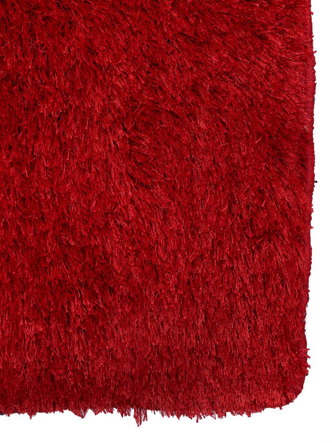 Arrabi Red Solid Polyester Full Size Bed Runner (137 X 55 cm)