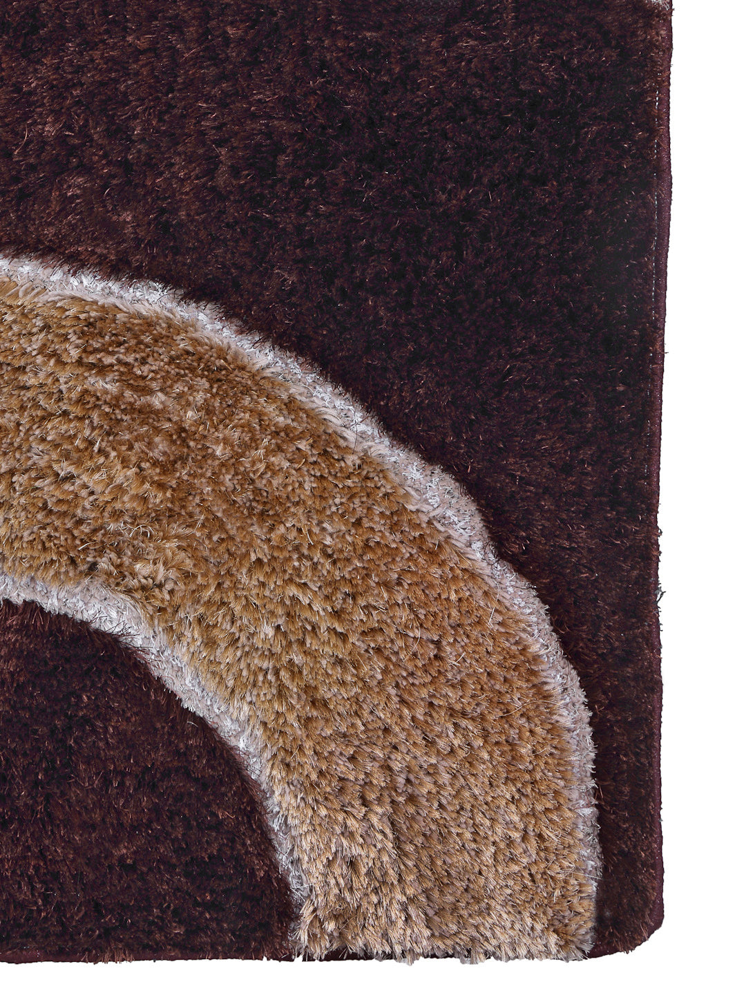 Arrabi Brown Solid Polyester Full Size Bed Runner (137 X 55 cm)